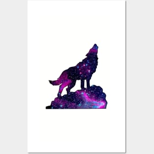 Galaxy Wolf Posters and Art